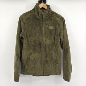 The North Face Osito Fleece Jacket Womens XS Olive Green Full Zip High Pile